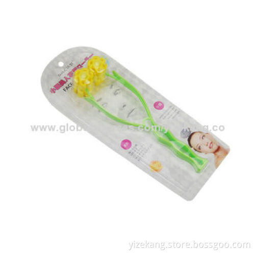 Roller face massager